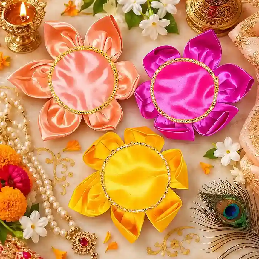 Lotus Shape Puja Aasan for Idols | Padma Aasan for God